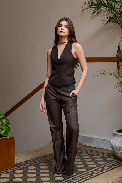 BROWN VEST